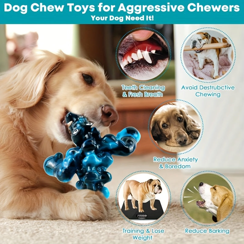 Dog Chew Toys for Aggressive Chewers: Tough Squeaky Alligator Toy for Small, Medium, Large Breed to Keep Them Busy & Clean Teeth and Reduce Boredom or Stress Relief