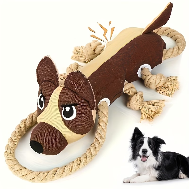 Dog Toys for Aggressive Chewers,Tough Indestructible Dog Toys,Squeaky Toys for Large Dogs,Durable Dog Chew Toys