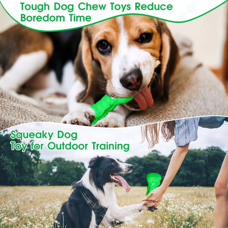 Indestructible Alligator Shaped Dog Chew Toy - Durable rubber for all breeds, aggressive play fun for small to large dogs, no harm to teeth cleaning design, dog toys for aggressive chewers