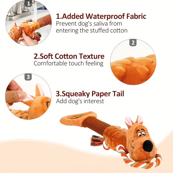 Dog Toys for Aggressive Chewers,Tough Indestructible Dog Toys,Squeaky Toys for Large Dogs,Durable Dog Chew Toys