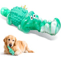 Dog Chew Toys for Aggressive Chewers: Tough Squeaky Alligator Toy for Small, Medium, Large Breed to Keep Them Busy & Clean Teeth and Reduce Boredom or Stress Relief