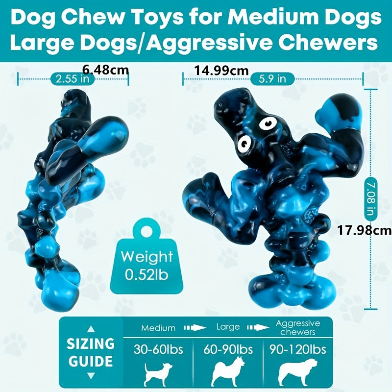 Dog Chew Toys for Aggressive Chewers: Tough Squeaky Alligator Toy for Small, Medium, Large Breed to Keep Them Busy & Clean Teeth and Reduce Boredom or Stress Relief